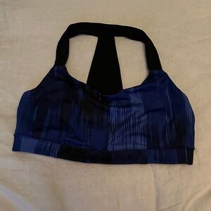 GAP Dynamic Blue and Black Sports Bra